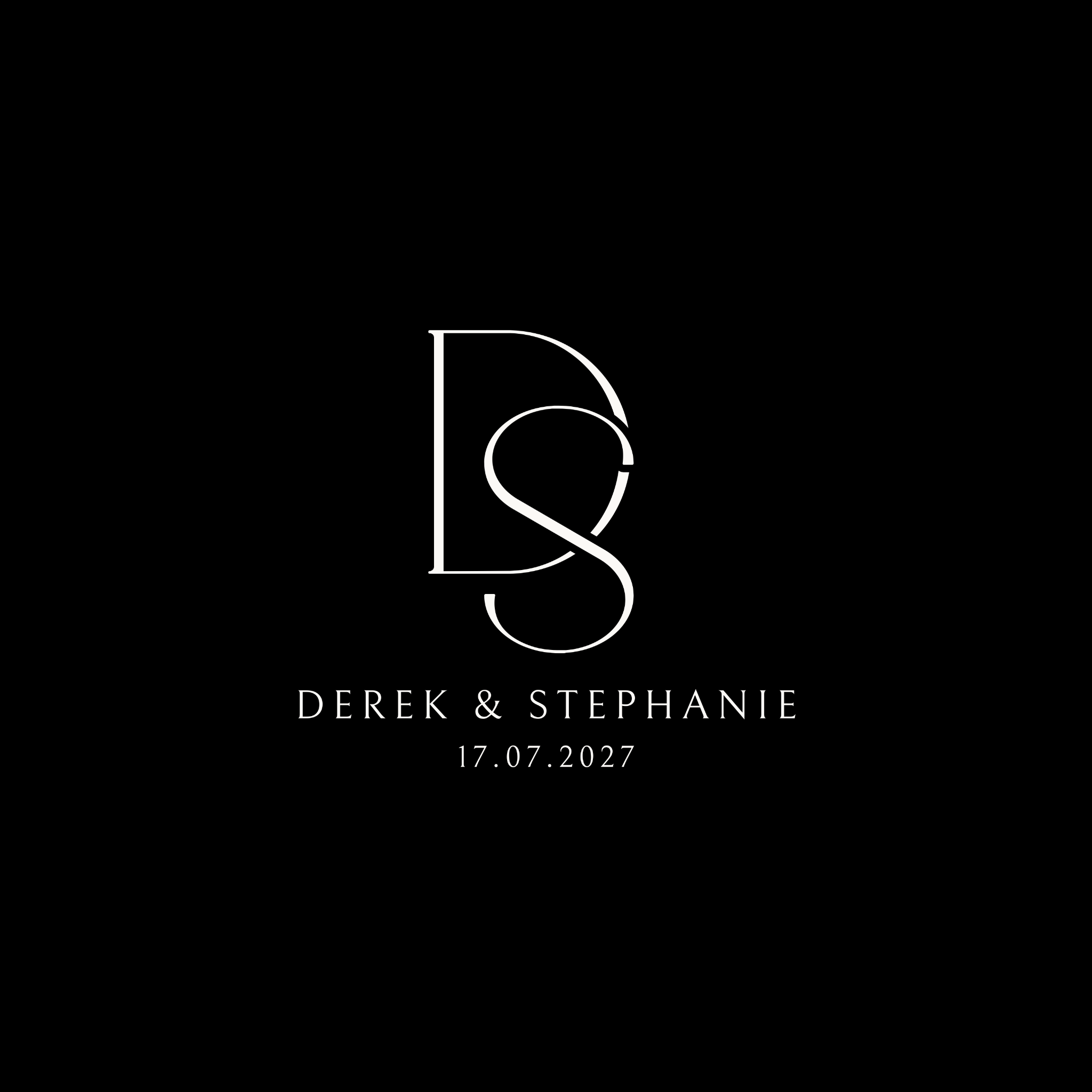 Derek and Stephanie monogram